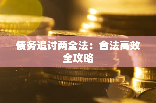 武汉债务追讨两全法：合法高效全攻略