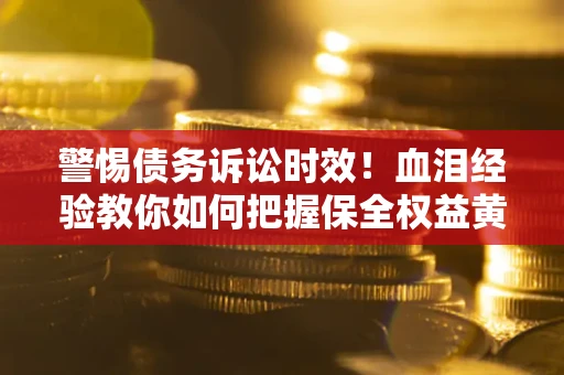 武汉警惕债务诉讼时效！血泪经验教你如何把握保全权益黄金期