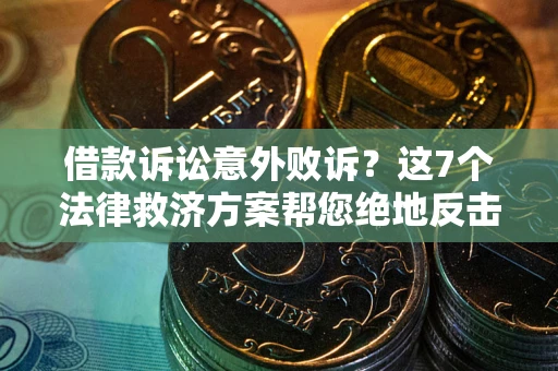 武汉借款诉讼意外败诉？这7个法律救济方案帮您绝地反击！