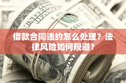 武汉借款合同违约怎么处理？法律风险如何规避？