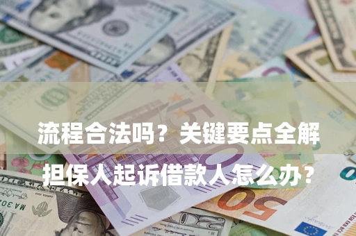 武汉

担保人起诉借款人怎么办？流程合法吗？关键要点全解析