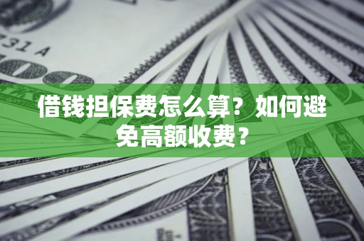 武汉借钱担保费怎么算？如何避免高额收费？