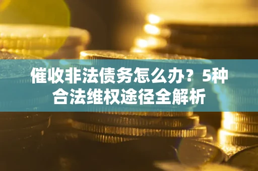 武汉催收非法债务怎么办？5种合法维权途径全解析