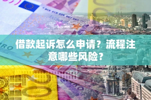 武汉借款起诉怎么申请？流程注意哪些风险？