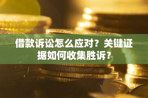 武汉借款诉讼怎么应对？关键证据如何收集胜诉？