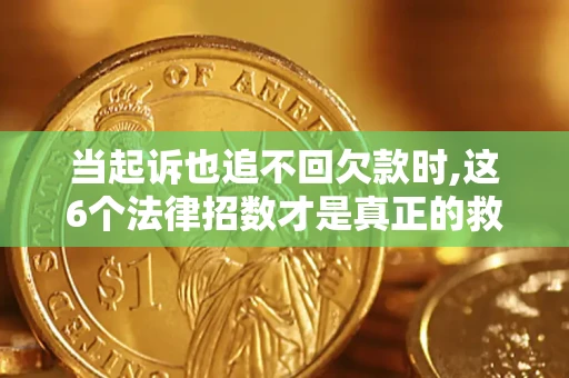 武汉当起诉也追不回欠款时,这6个法律招数才是真正的救命稻草